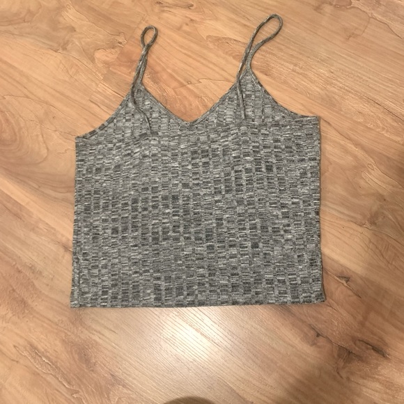 L Grey Ribbed knit like camisol - Picture 2 of 2